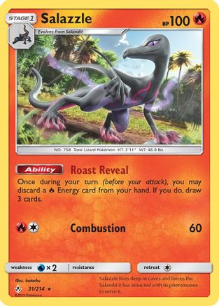 Salazzle (031/214) [SM  Unbroken Bonds] Reverse Holofoil - Rare