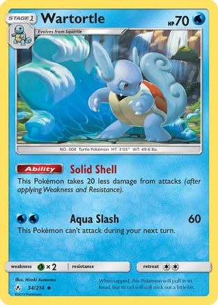 Wartortle (034/214) [SM  Unbroken Bonds] Normal - Uncommon