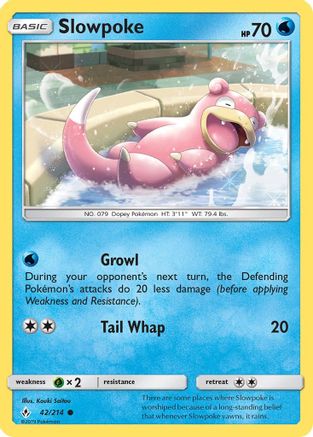 Slowpoke (042/214) [SM  Unbroken Bonds] Normal - Common