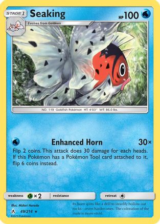 Seaking (49/214) [SM  Unbroken Bonds] Normal - Rare