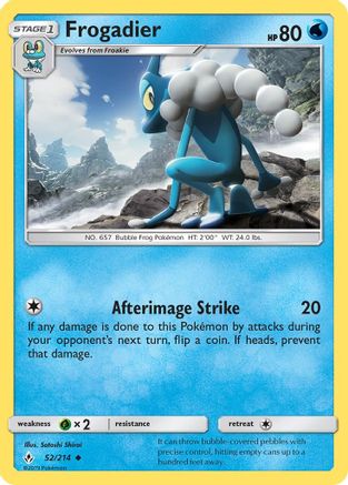 Frogadier (052/214) [SM  Unbroken Bonds] Reverse Holofoil - Uncommon