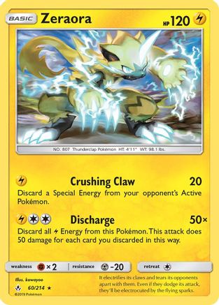 Zeraora (060/214) [SM  Unbroken Bonds] Normal - Rare