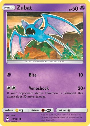 Zubat (064/214) [SM  Unbroken Bonds] Normal - Common