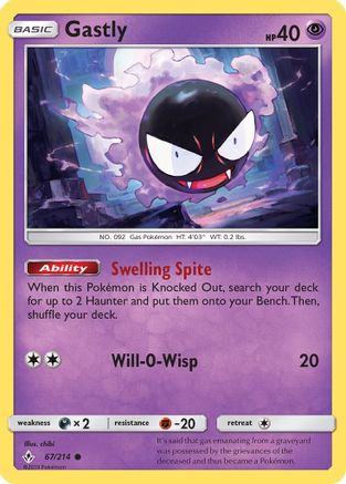 Gastly (067/214) [SM  Unbroken Bonds] Normal - Common