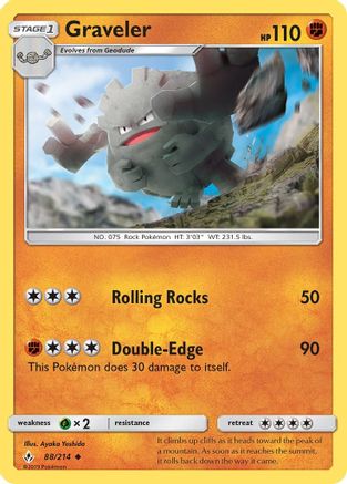 Graveler (88/214) [SM  Unbroken Bonds] Normal - Uncommon