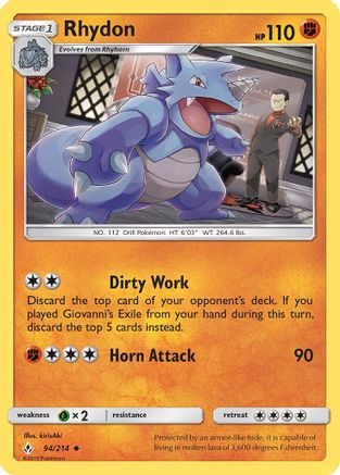 Rhydon (094/214) [SM  Unbroken Bonds] Normal - Uncommon