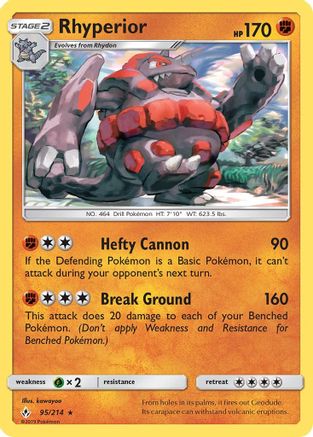 Rhyperior (095/214) [SM  Unbroken Bonds] Normal - Rare