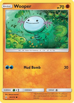 Wooper (096/214) [SM  Unbroken Bonds] Normal - Common
