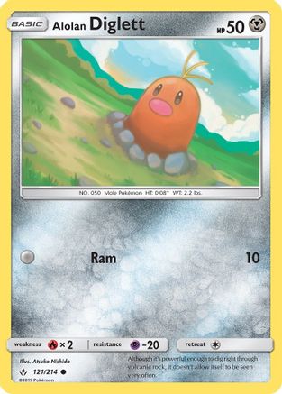 Alolan Diglett (121/214) [SM  Unbroken Bonds] Normal - Common