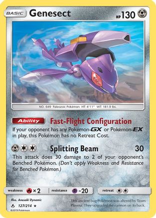 Genesect (127/214) [SM  Unbroken Bonds] Normal - Rare