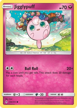 Jigglypuff (134/214) [SM  Unbroken Bonds] Normal - Common