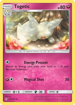 Togetic (137/214) [SM  Unbroken Bonds] Reverse Holofoil - Uncommon