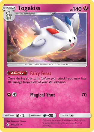 Togekiss (138/214) [SM  Unbroken Bonds] Holofoil - Holo Rare