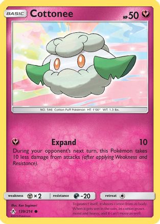 Cottonee (139/214) [SM  Unbroken Bonds] Normal - Common