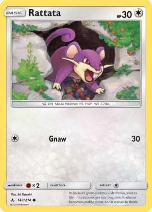 Rattata (143/214) [SM  Unbroken Bonds] Normal - Common