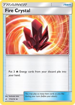Fire Crystal (173/214) [SM  Unbroken Bonds] Normal - Uncommon