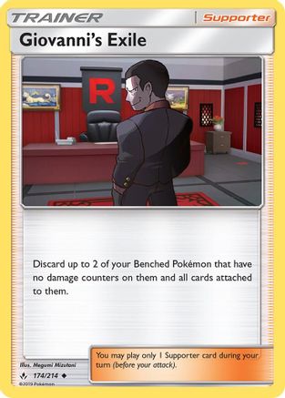 Giovanni's Exile (174/214) [SM  Unbroken Bonds] Normal - Uncommon