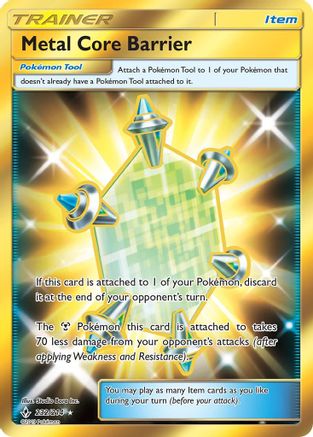 Metal Core Barrier (Secret) (232/214) [SM  Unbroken Bonds] Holofoil - Secret Rare