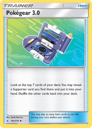 Pokegear 3.0 (182/214) [SM  Unbroken Bonds] Reverse Holofoil - Uncommon