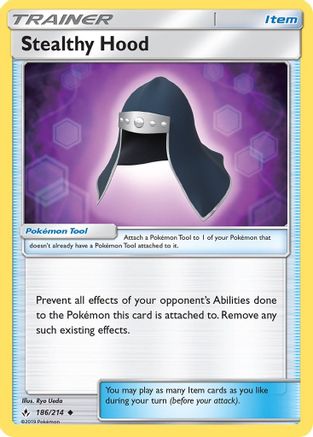 Stealthy Hood (186/214) [SM  Unbroken Bonds] Normal - Uncommon