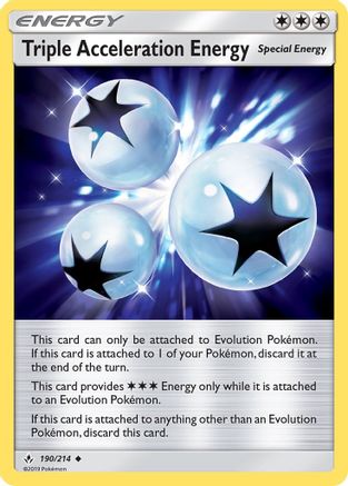 Triple Acceleration Energy (190/214) [SM  Unbroken Bonds] Normal - Uncommon