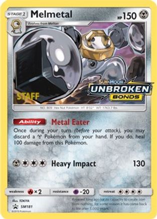 Melmetal - SM181 (Prerelease) [Staff]  - Holofoil SM Promos - Promo