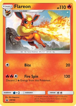Flareon (Let's Play, Eevee!) (SM186/248) [SM Promos] Normal - Promo