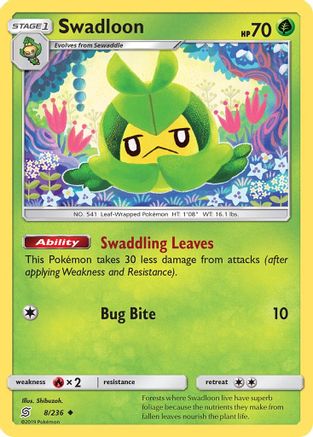 Swadloon (008/236) [SM  Unified Minds] Normal - Uncommon