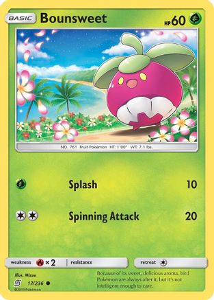 Bounsweet (17/236) [SM  Unified Minds] Reverse Holofoil - Common