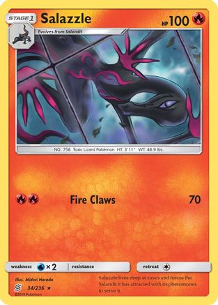 Salazzle (34/236) [SM  Unified Minds] Normal - Rare