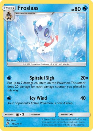 Froslass (38/236) [SM  Unified Minds] Holofoil - Holo Rare