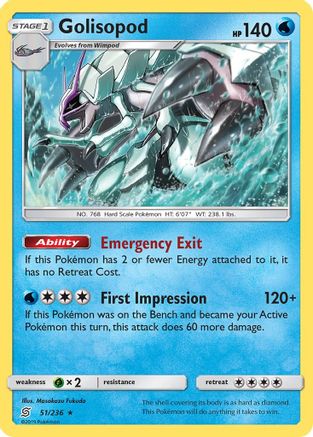 Golisopod (51/236) [SM  Unified Minds] Holofoil - Holo Rare