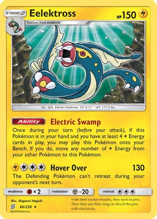 Eelektross (66/236) [SM  Unified Minds] Reverse Holofoil - Holo Rare