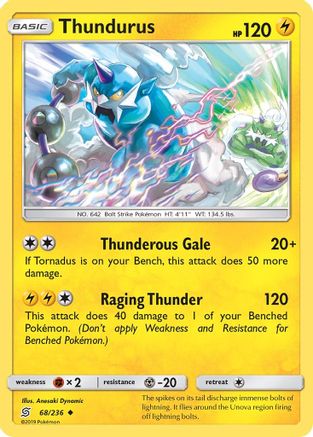 Thundurus (068/236) [SM  Unified Minds] Normal - Uncommon