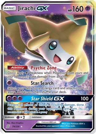Jirachi GX (079/236) [SM  Unified Minds] Holofoil - Ultra Rare