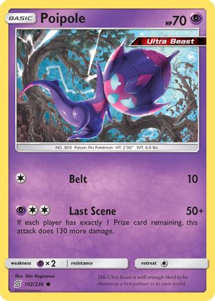 Poipole (102/236) [SM  Unified Minds] Reverse Holofoil - Common