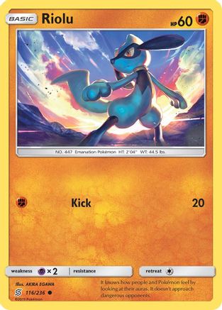 Riolu (116/236) [SM  Unified Minds] Normal - Common