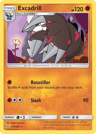 Excadrill (119/236) [SM  Unified Minds] Normal - Rare