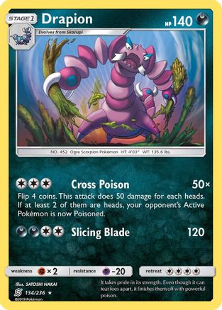 Drapion (134/236) [SM  Unified Minds] Normal - Rare