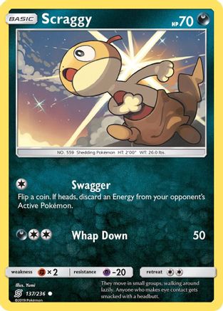 Scraggy (137/236) [SM  Unified Minds] Normal - Common