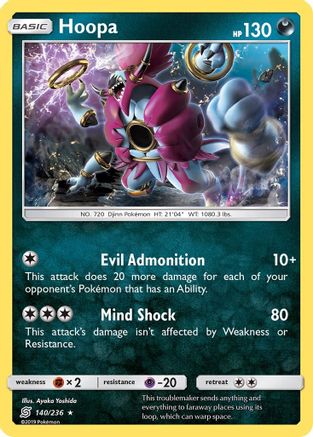 Hoopa (140/236) [SM  Unified Minds] Holofoil - Holo Rare
