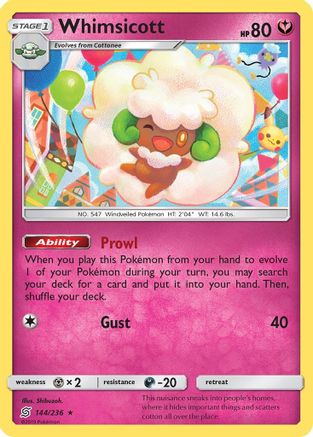 Whimsicott (144/236) [SM  Unified Minds] Normal - Rare