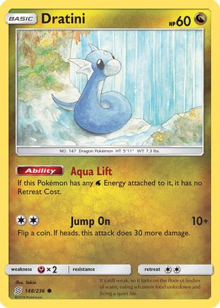Dratini (148/236) [SM  Unified Minds] Reverse Holofoil - Common
