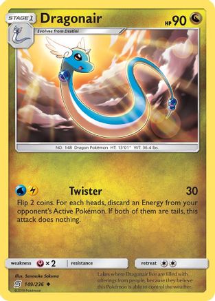 Dragonair (149/236) [SM  Unified Minds] Reverse Holofoil - Uncommon