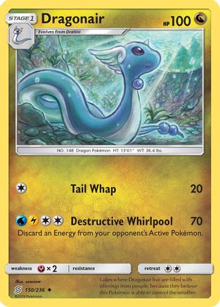 Dragonair (150/236) [SM  Unified Minds] Reverse Holofoil - Uncommon