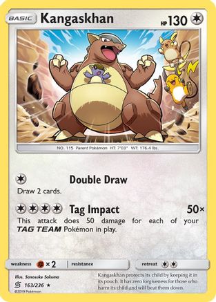 Kangaskhan (163/236) [SM  Unified Minds] Holofoil - Holo Rare