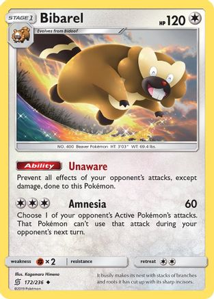 Bibarel (172/236) [SM  Unified Minds] Normal - Uncommon
