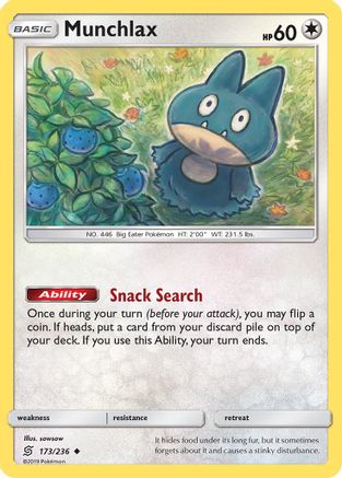 Munchlax 173  SM  Unified Minds - Uncommon