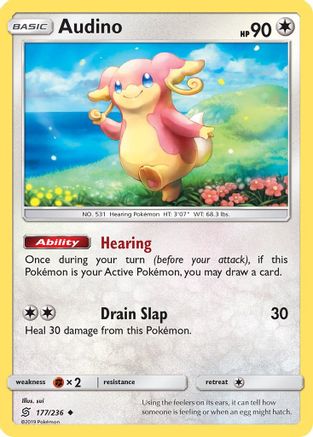 Audino (177/236) [SM  Unified Minds] Normal - Uncommon