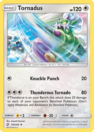 Tornadus (178/236) [SM  Unified Minds] Normal - Uncommon